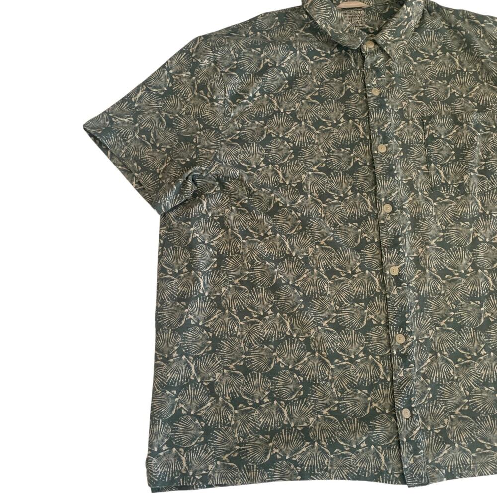 L.L. Bean Mens Size XL Reg Traditional Fit Hawaiian Button Up Short Sleeve Shirt - Picture 8 of 16